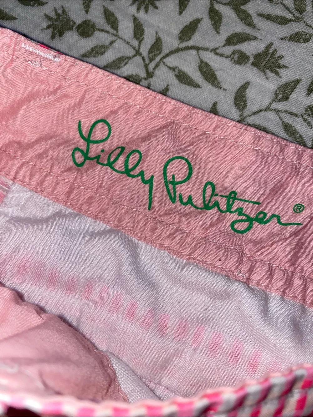 Lilly Pulitzer Hot‎ Pink Gingham Buttercup Scallop Hem Women's Shorts